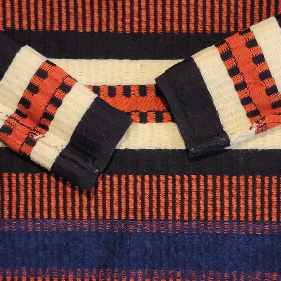 Tory Burch Striped Scoop Neck Wool Sweater Women's Small - Picture 3 of 13